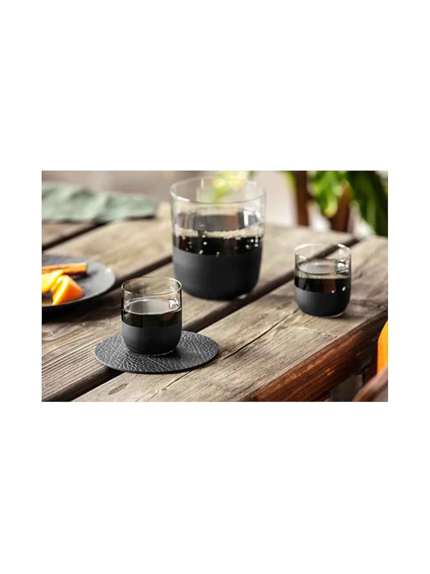 VILLEROY & BOCH | Whisky Glas 4er Set MANUFACTURE ROCK BLANC GLAS | schwarz